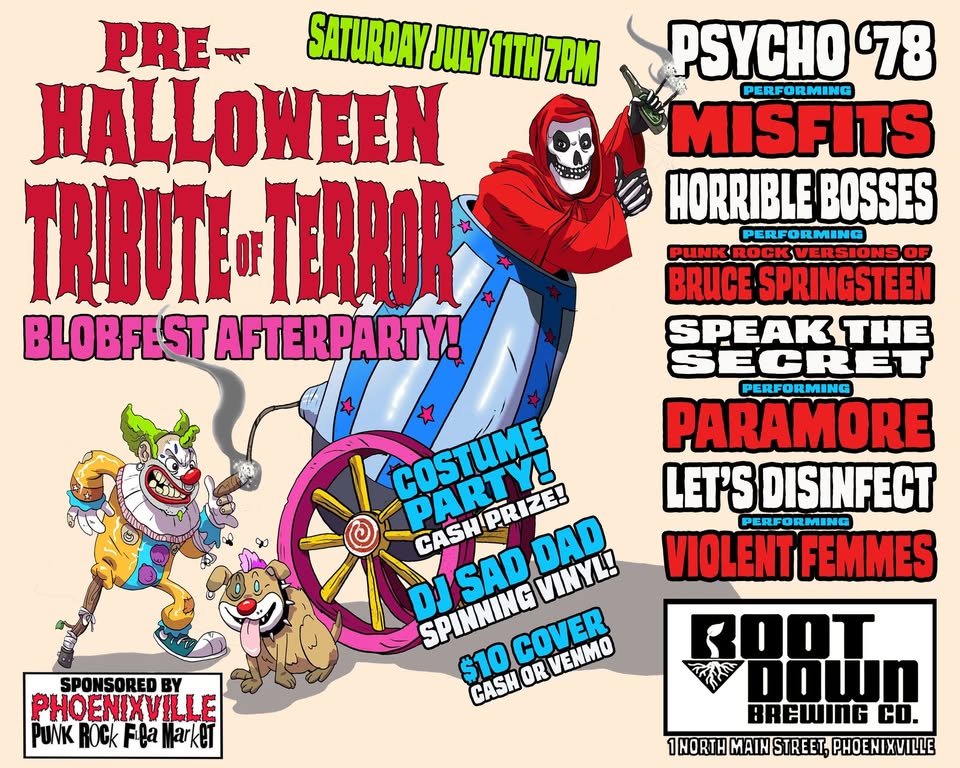 Pre-Halloween Tribute of Terror & Blobfest Afterparty!